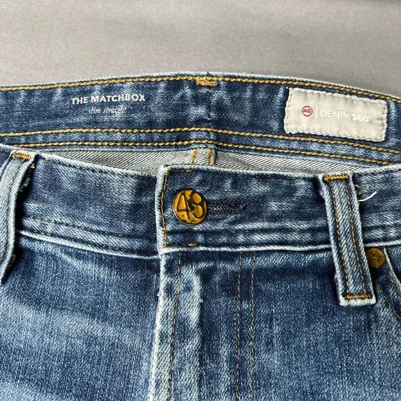 AG Adrian Goldschmied Mens Jeans Matchbox Slim Straight Jeans – Size 32 - Picture 2 of 14